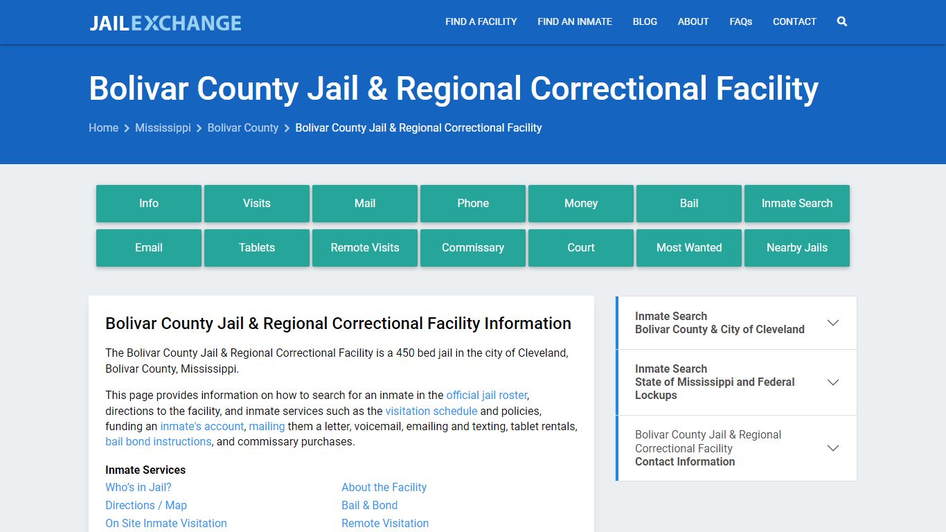 Bolivar County Jail & Regional Correctional Facility